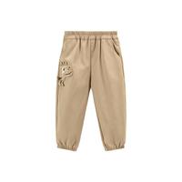 贝贝怡童装男童秋装长裤2024儿童休闲运动裤外出中大童工装裤 卡其色 120cm