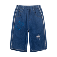 M.Latin/马拉丁童装24年夏牛仔经典百搭男大童中裤 牛仔蓝 110cm
