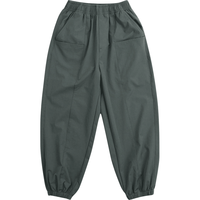 纯一良品（CUNYI）童装男童梭织裤儿童休闲裤2024春季中大童运动束脚裤 暗灰色 170cm