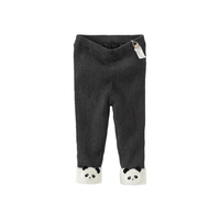 戴维贝拉（DAVE＆BELLA）男童毛线裤加绒儿童长裤冬装小童休闲裤男宝宝童裤幼儿裤子 深灰色 90cm（身高80-90cm）
