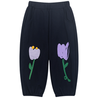 M.Latin/马拉丁童装儿童裤子24年夏女小童针织防蚊裤 藏青 90cm