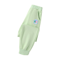 小猪佩奇童装儿童裤子男童卫裤女童长裤秋装中小童宝宝休闲运动裤秋季 胸章佩奇-百搭裤2浅花灰 130CM