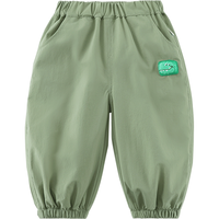齐齐熊 cicibear男童防蚊裤宝宝裤子2024夏季防晒薄款长裤小童女 苔藓绿 80cm