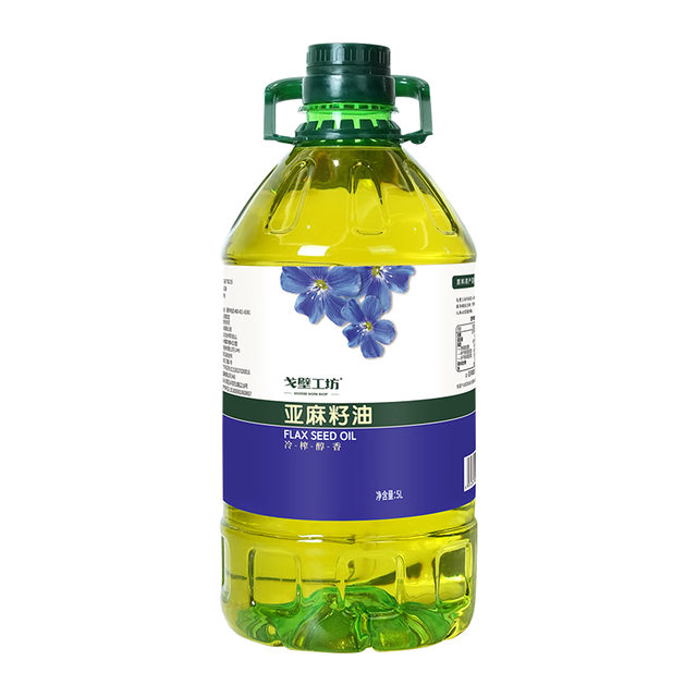 戈壁工坊 非转基因 一级亚麻籽油 5L