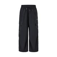 little MO&Co.REEBOK联名系列 little moco童装24秋装男女童工装风直筒长裤 黑色 130/56