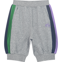 M.Latin/马拉丁童装儿童裤子24夏装男女小童侧缝多色拼接针织中裤 浅杂灰 100cm