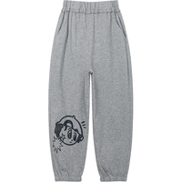 M.Latin/马拉丁童装儿童裤子24夏装男女童大小童印花针织长裤 浅杂灰 100cm