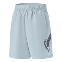 李宁 LI-NING童装儿童运动短裤男女小大童速干舒适反光运动短裤YKSU125 天青蓝-2 170