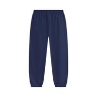李宁 LI-NING童装儿童运动裤子男小童运动生活系列 全棉舒适面料束脚卫裤6 深航舰蓝 90