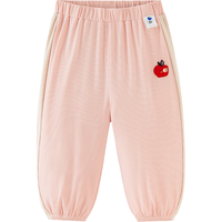 迷你巴拉 巴拉 minibala迷你巴拉 巴拉男童女童宝宝裤子夏季凉感防晒宽松长裤 粉红60079 90cm