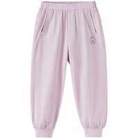 戴维贝拉（DAVE＆BELLA）中大童防蚊裤男童运动裤女童休闲裤子儿童长裤2024夏装童裤 冰兰紫 140cm（身高130-140cm）