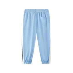 马骑顿 童装男大童24夏宽松跑步防蚊裤卫裤 浅蓝 160cm