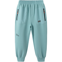 asics亚瑟士【商城同款】童装秋季针织裤不起球百搭运动长裤 300绿色 130cm