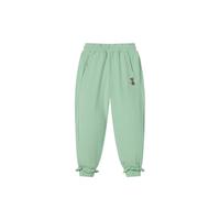 PawinPaw卡通小熊童装2024年春季女童裤子休闲卫裤儿童长裤 Green绿色/40 110