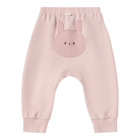 尼多熊2024春季宝宝裤子男女宝弹力棉质婴儿外出长裤 粉色小兔 73cm