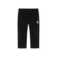 Converse匡威儿童童装男童裤子2024夏季梭织七分裤儿童休闲裤子 正黑色 110/53