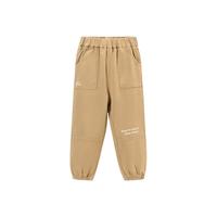 贝贝怡裤子男童休闲长裤2024秋季儿童春中大童春秋款束脚童装 卡其色 120cm