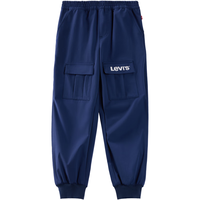 Levi's李维斯童裤儿童裤子长裤2024秋季男童休闲登山裤宽松运动裤潮 深靛蓝 140/60