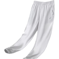 ASICS 亚瑟士 童装24春夏季男女童舒适防蚊裤轻薄防晒裤百搭运动裤 1120浅灰色 150cm