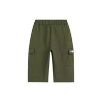 英氏（YEEHOO）男童裤子儿童七分裤中大童装夏季休闲裤轻薄透气工装裤 浅绿 130 