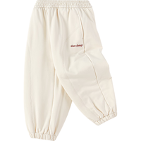 巴拉巴拉童装儿童长裤男童女童束脚裤秋冬2024宽松百搭休闲裤 浅卡其50311 110cm