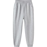 巴拉巴拉童装儿童裤子男童女童2025春装休闲长裤中大童棉感束脚运动裤 浅花灰 140