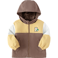 巴拉巴拉童装2024年男童外套小童宝宝春秋装儿童便服户外简约 黄咖色-00435 110cm