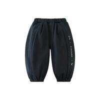 齐齐熊 cicibear男童卫裤春秋款儿童休闲裤宝宝运动裤长裤2024针织裤子 静谧蓝 90cm