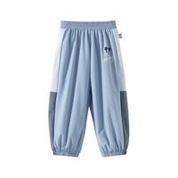 迪士尼宝宝儿童卡通长裤防蚊裤时尚休闲舒适透气卡通裤子夏季 ZD2EK009浅蓝 140