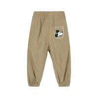 迪士尼宝宝儿童卡通长裤防蚊裤时尚休闲舒适透气卡通裤子夏季 ZD2DK001卡其 120