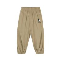 迪士尼宝宝儿童卡通长裤防蚊裤时尚休闲舒适透气卡通裤子夏季 ZD2DK001卡其 140