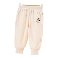 迪士尼宝宝（Disney Baby）童装女童保暖裤子可爱米妮加绒长裤舒适保暖24年冬 米杏 5岁/身高120cm