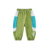 齐齐熊 cicibear户外速干排汗齐齐熊 cicibear防蚊裤男童夏季儿童裤子薄款宝宝运动裤透气夏 青柠绿 130cm