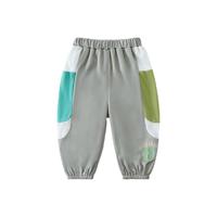 齐齐熊 cicibear户外速干排汗齐齐熊 cicibear防蚊裤男童夏季儿童裤子薄款宝宝运动裤透气夏 岩石灰 120cm