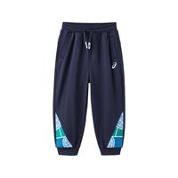asics亚瑟士童装2024年夏季运动裤男童舒适长裤 50藏青色 120cm