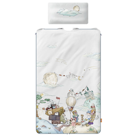 佰丝俐蚕丝儿童睡袋秋冬款中大童防踢被加厚婴儿蚕丝宝宝四季通用 星际搬家 小75~130高/1薄+1厚内胆15~22℃