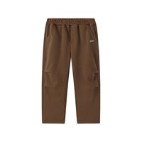 马骑顿（MQD）MQD男大童秋季潮酷休闲运动阔腿针织裤 咖啡 130cm