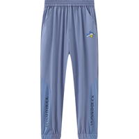 迪士尼（DISNEY）童装儿童男童凉感长裤速干防晒高弹防蚊裤子24夏DB421ME2蓝120 石墨蓝