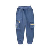 歌瑞家（greatfamily）儿童裤子2024春季中大男童装运动休闲裤长裤卫裤乐友 牛仔色 120【5-6岁】