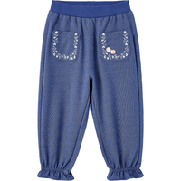 YeeHoO英氏儿童牛仔裤纯棉女童裤子春夏百搭长裤2024 中牛仔蓝 80cm【身高72-80cm】