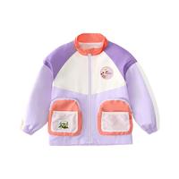 懿琪宝贝儿童外套 粉紫色 120cm身高115-125cm