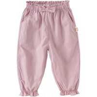戴维贝拉（DAVE＆BELLA）儿童休闲裤薄款女童哈伦裤小童长裤2024夏季童裤宝宝束脚裤 烟紫色 120cm（身高110-120cm）