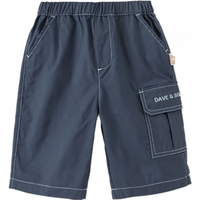 戴维贝拉（DAVE＆BELLA）儿童七分裤吸湿速干男童休闲裤子2024夏季童裤洋气宝宝工装裤 藏青色 90cm（身高80-90cm）