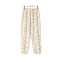 俞兆林（YUZHAOLIN）儿童防蚊裤轻薄透气男女童裤子空调裤中小童百搭沙滩裤灯笼裤 藤条素雅花 110