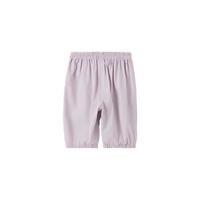 童泰（TONGTAI）婴儿七分裤夏季薄款男女宝宝裤子休闲外出儿童洋气防蚊裤长裤 紫色 80cm