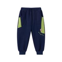 汪汪队立大功汪汪队男童裤子春秋款中小童宝宝束脚卫裤运动裤秋季长裤儿童秋装 藏青 120CM