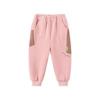 汪汪队立大功汪汪队男童裤子春秋款中小童宝宝束脚卫裤运动裤秋季长裤儿童秋装 粉色 130CM