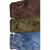 H&M2024秋季童装男童休闲纯色3件装棉质慢跑裤1168049 棕色/牛仔蓝/卡其绿 140/60