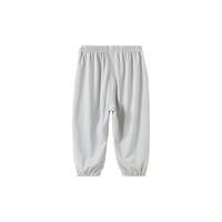 童泰（TONGTAI）婴儿裤子夏季薄款男女宝宝束口裤休闲外出儿童防蚊裤百搭长裤 灰色 90cm