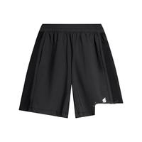 李宁 LI-NING童装针织运动裤男小童24夏季高弹舒适纯色简约松紧裤腰运动裤 黑色-3 100